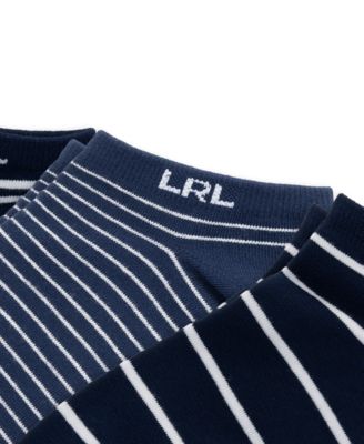 Women's Stripe Low Cut Socks, 3-Pack