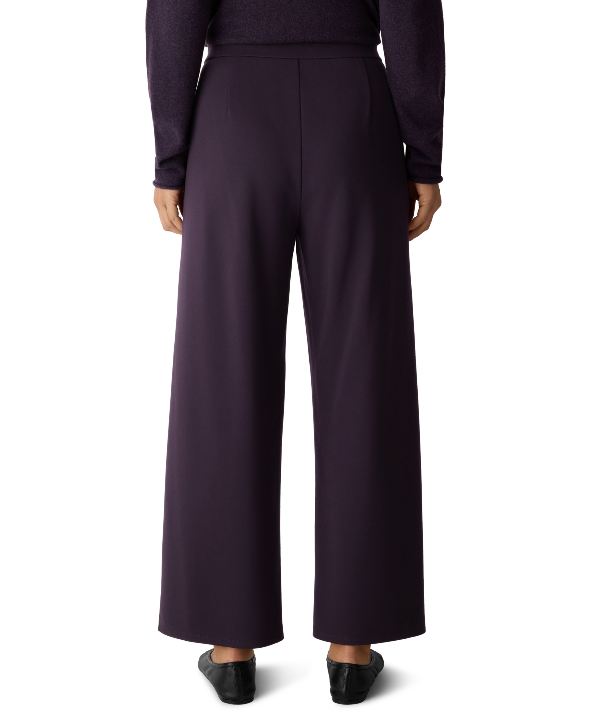 Eileen Fisher Women's Wide-leg Ankle Pants In Purple