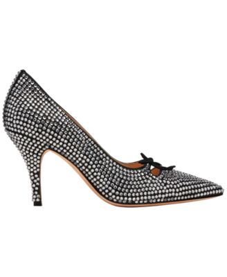 Women's Slip-On Pumps with Crystals