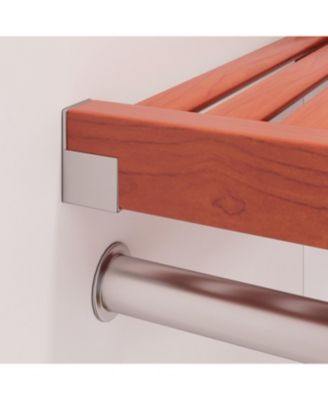 Solid Wood 5 Drawers and Glass Doors Walk-In Closet Organizer