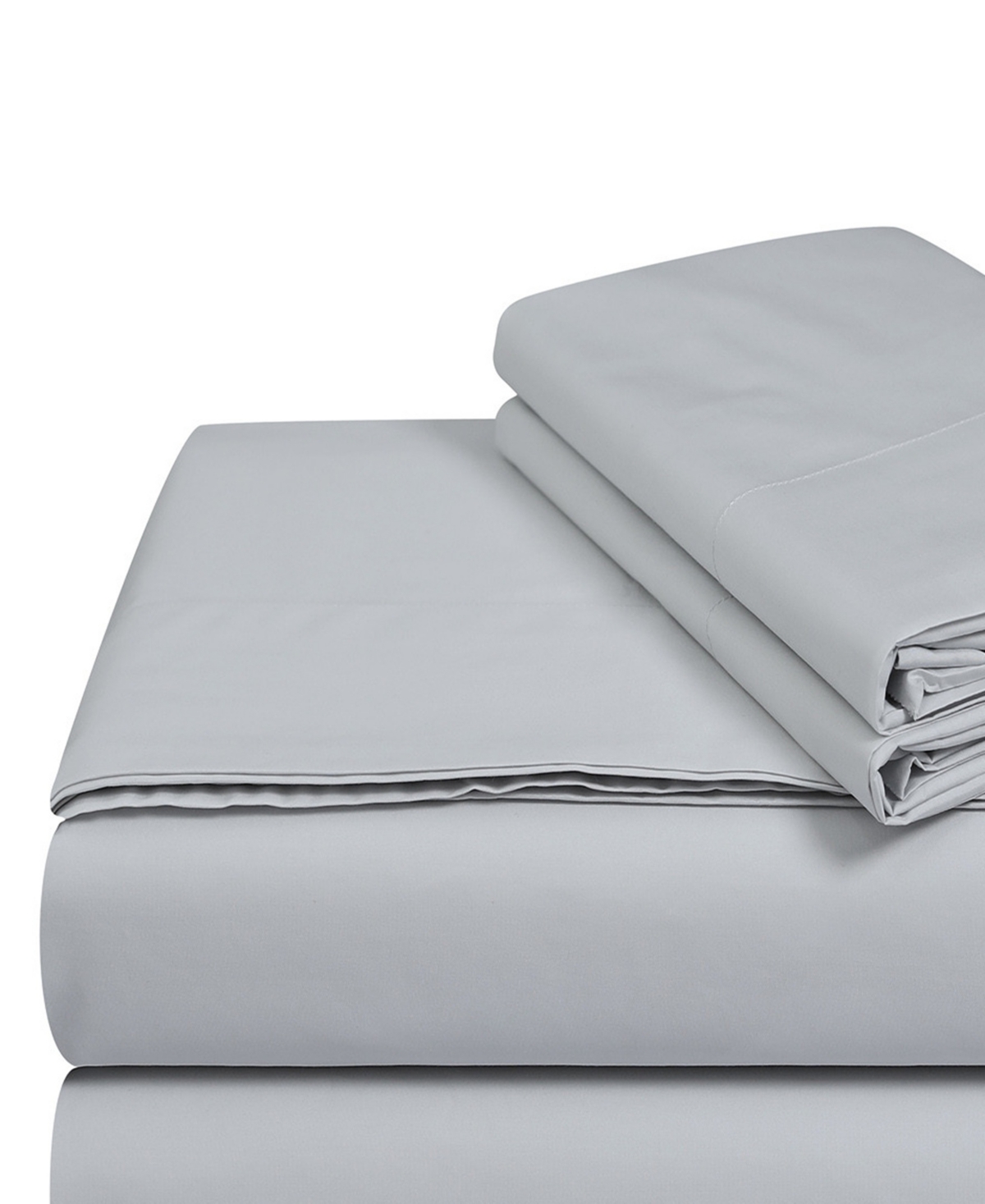 Tribeca Living 300-thread Count Cotton 4-pc. Extra Deep Pocket Sheet Set, California King In Gray