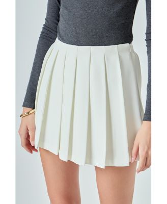 Women's Pleated Mini Skort