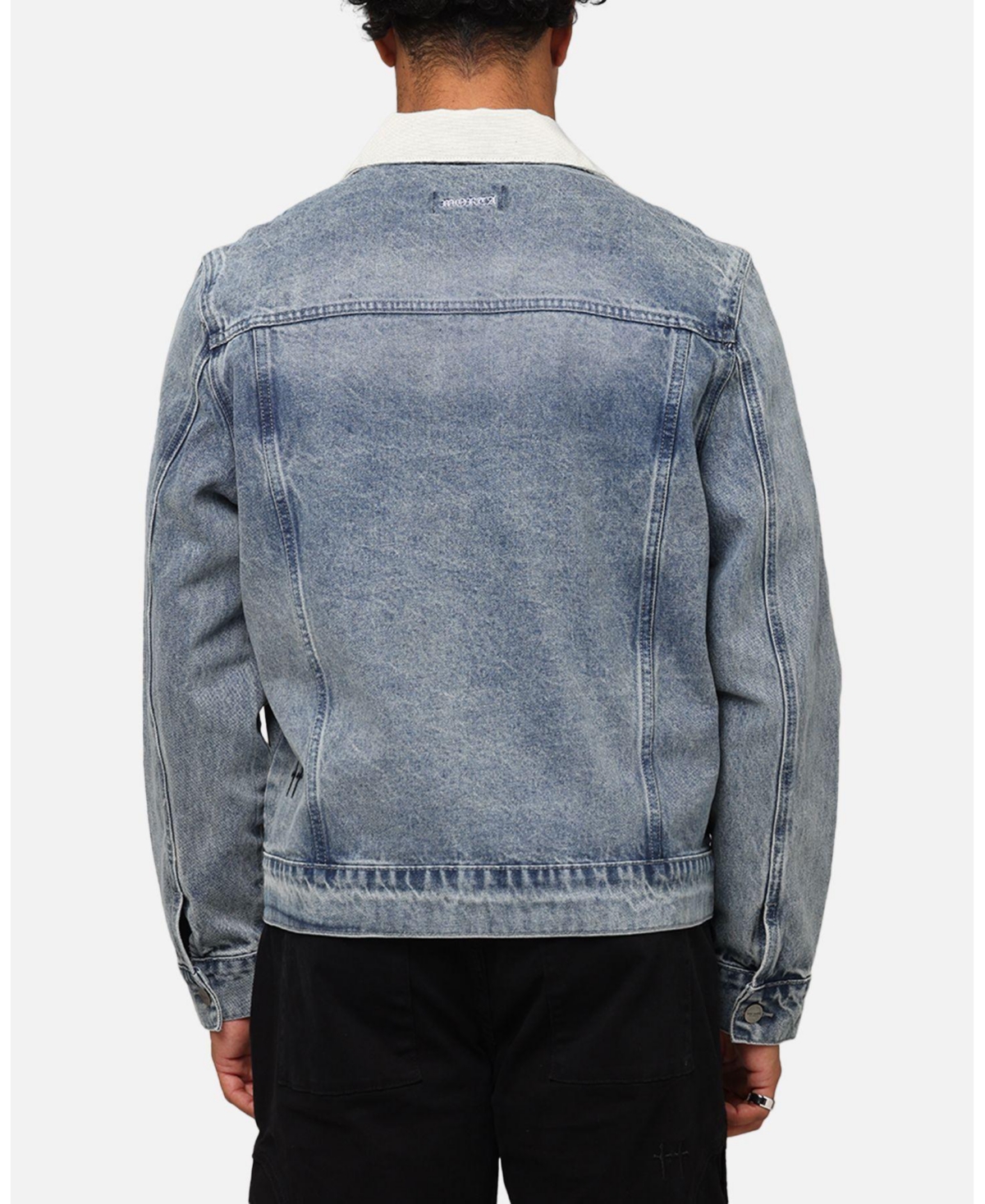Saint Morta Men's Gothic Distressed Denim Jacket