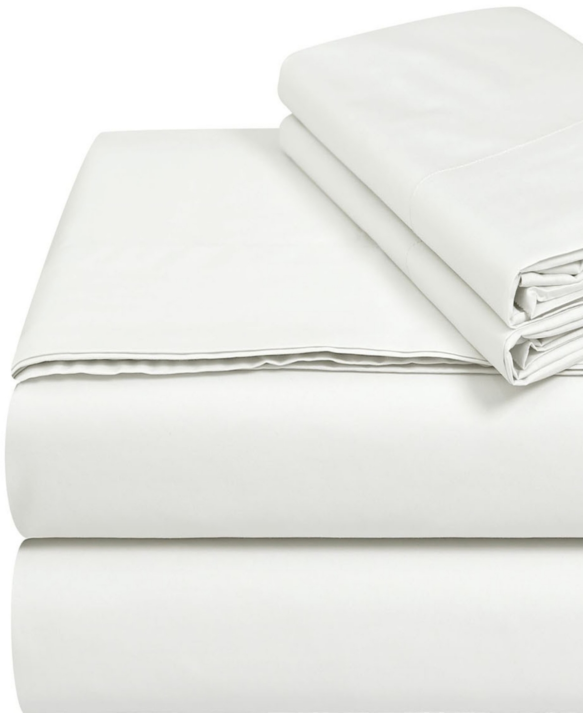 Tribeca Living 300-thread Count Cotton 4-pc. Extra Deep Pocket Sheet Set, Queen In White