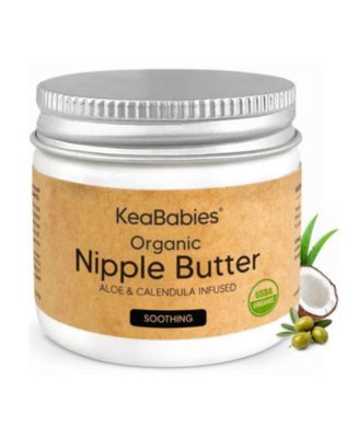 Organic Nipple Butter, Natural Nipple Cream Safe for Breastfeeding Moms, 2oz