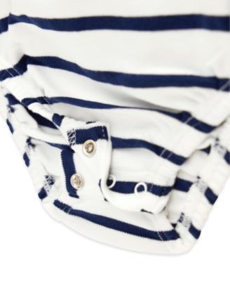 Baby Girls' Yarn Dye Interlock Short-Sleeve Bodysuit