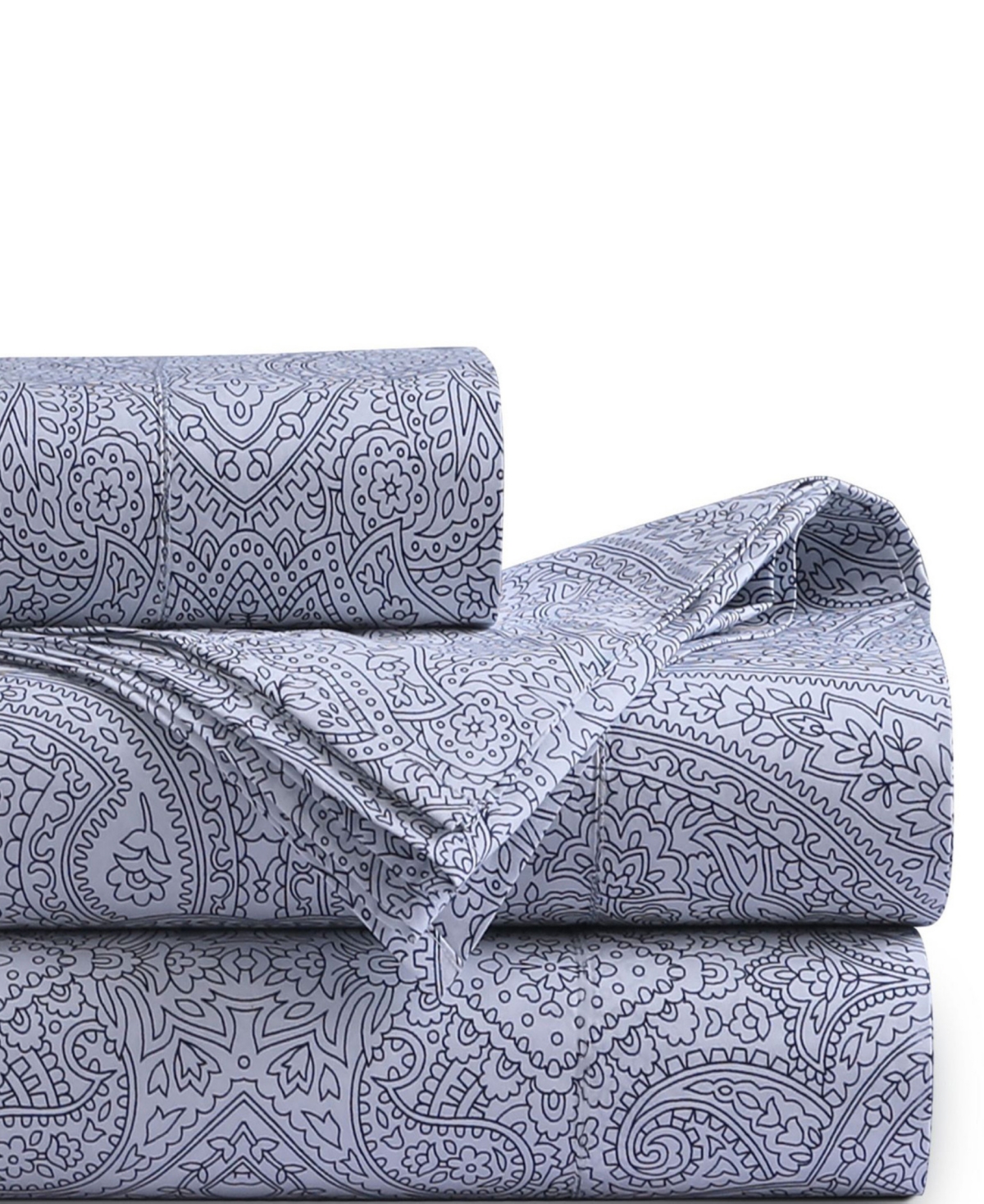 Tribeca Living 400-thread Count Cotton 3-pc. Extra Deep Pocket Sheet Set, Twin In Blue