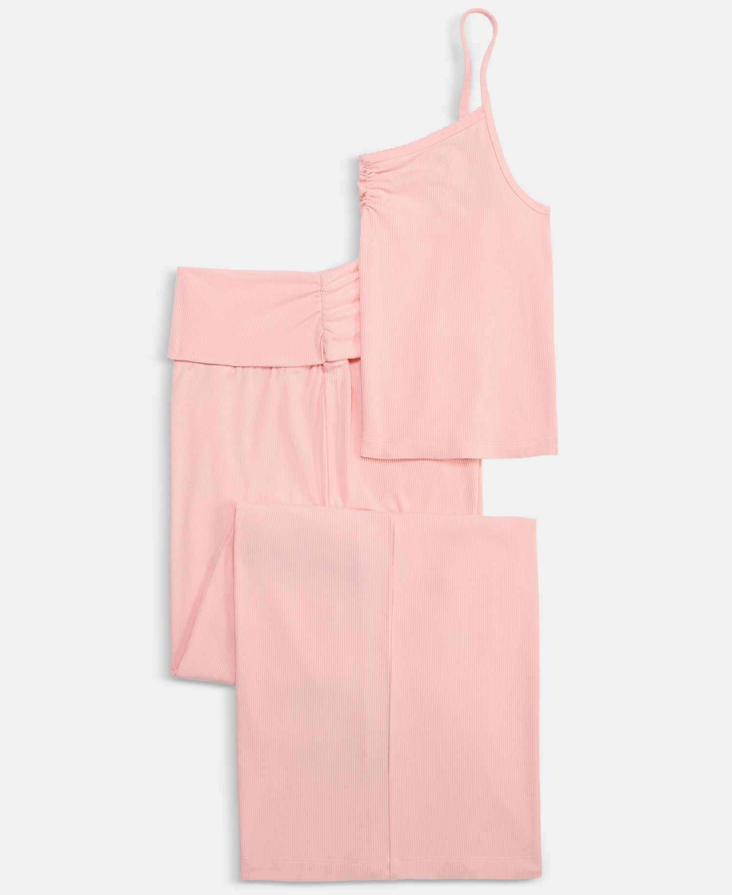 Women's Ribbed Tank & Foldover Pants Pajama Set