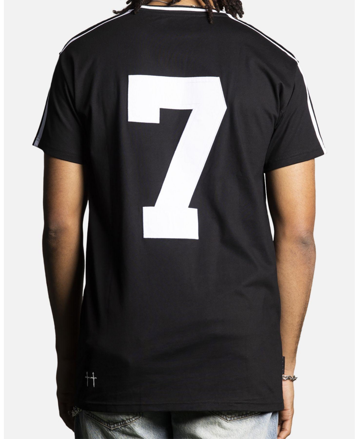 Saint Morta Men's College Lafayette T-Shirt, Black-XXXLarge