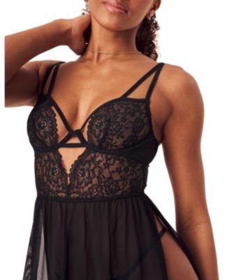 Women's Rae Unlined Babydoll & G-String Set Lingerie