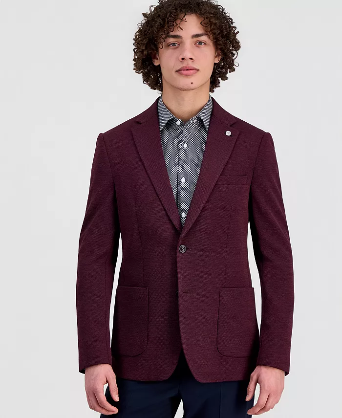 Men's Slim-Fit Waffle Stretch Sport Coat - thumbnail 7