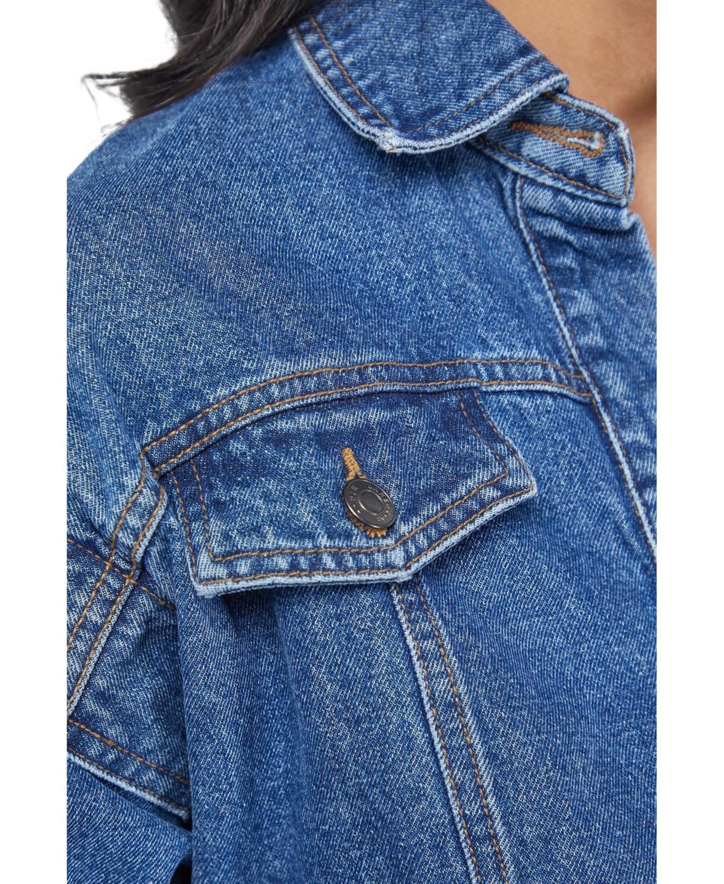 Женский комбинезон Warehouse Tony Denim Jumpsuit, цвет: Синий — фото 5