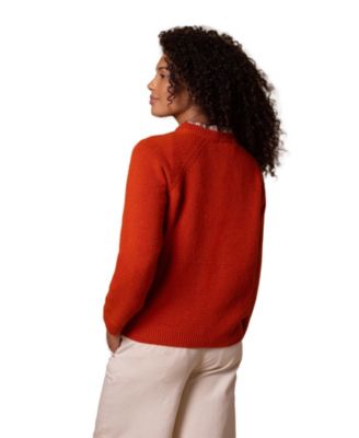 Women's Lambswool Button Neck Sweater