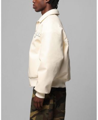 Men's Solar Pu Leather Varsity Jackets