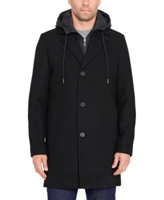 Men's Single Breasted Wool Coat