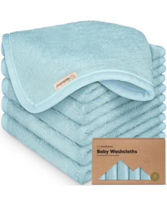 6pk Deluxe Baby Washcloths, Organic and Soft Baby Wash Cloth, Baby Bath Towel, Face Cloths