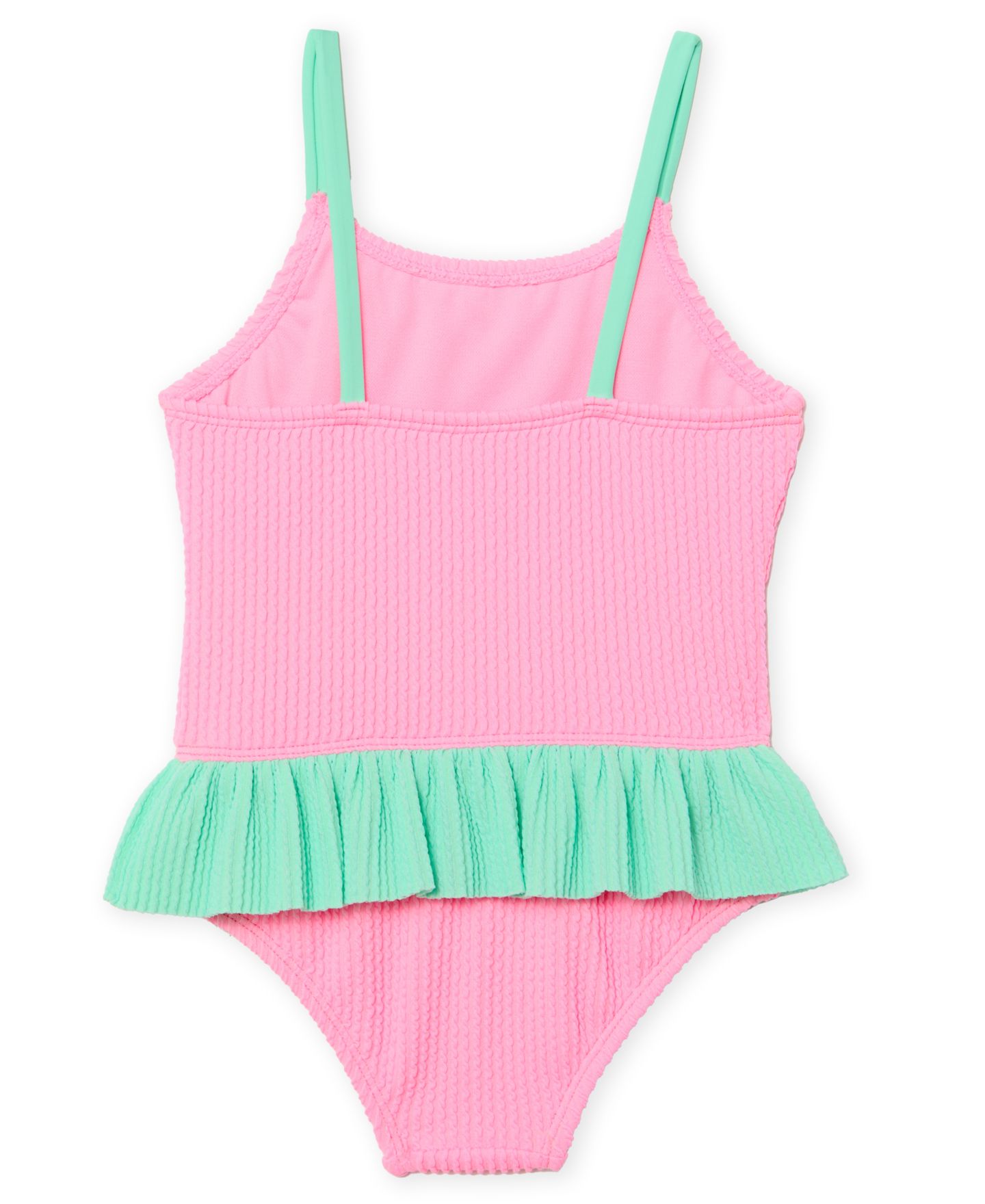 Купальник Toddler, круглый вырез, с пайетками — Angel Beach, цвет: Розовый — фото 2