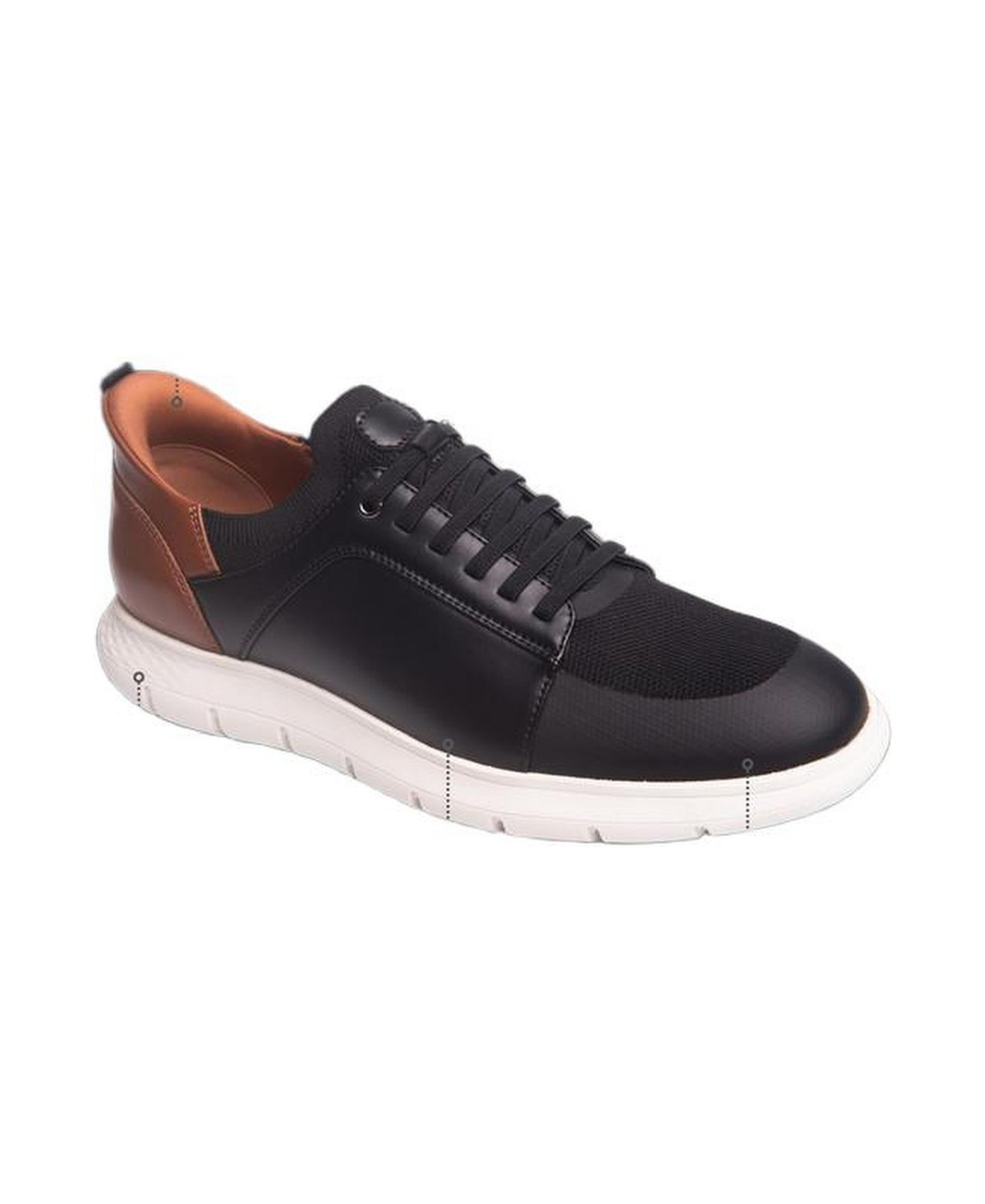 Мужские кроссовки Marc Joseph New York Newbury St Hands-Free Slip On Technology Lightweight, цвет: Чёрный кожаный — фото 3