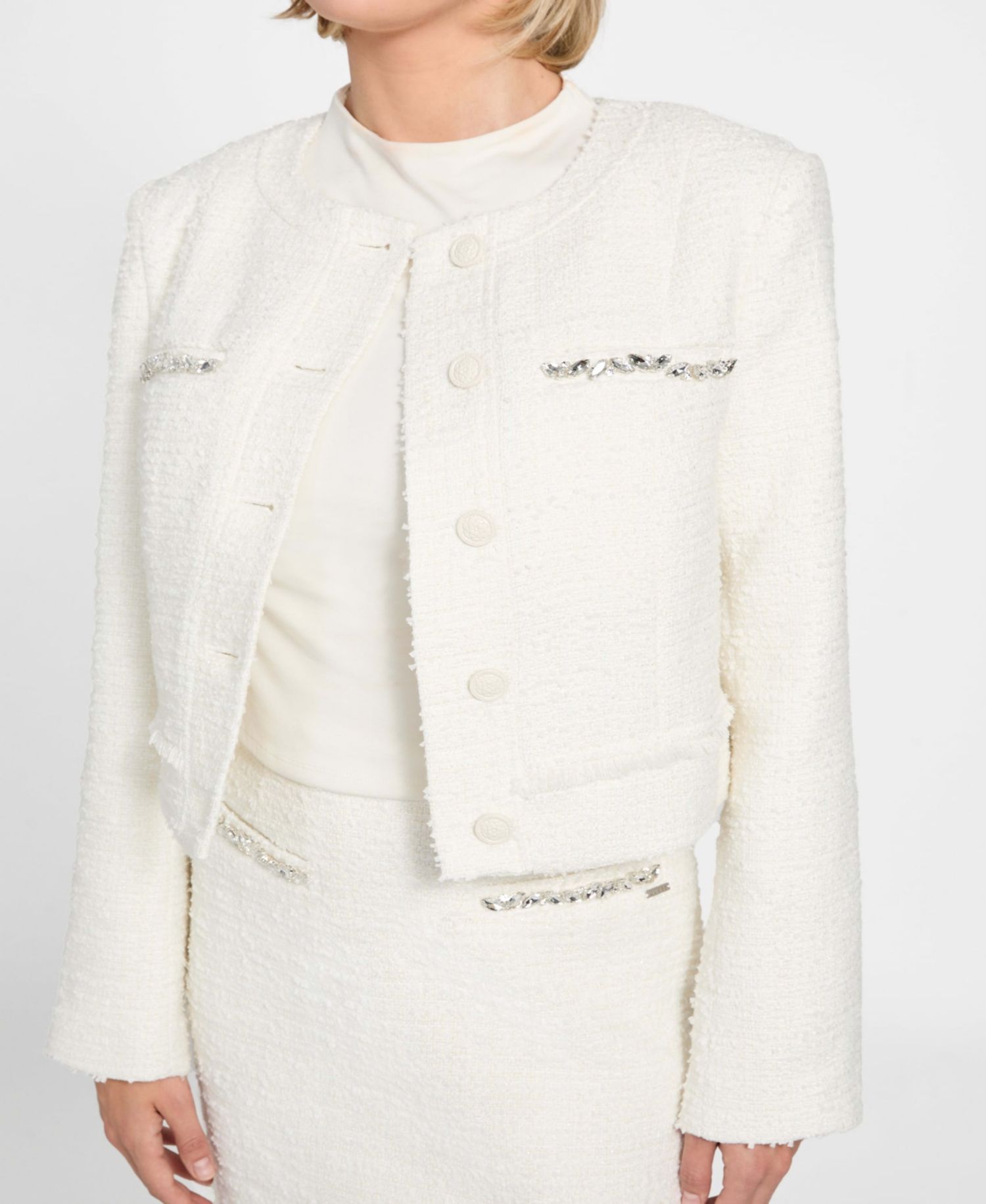 Women's Clotilde Tweed Cropped Jacket
