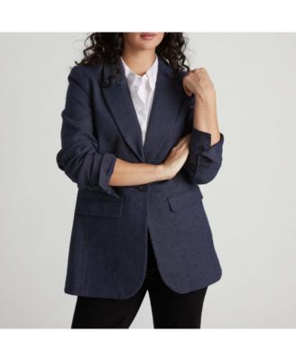 Women's Denim Look Blazer