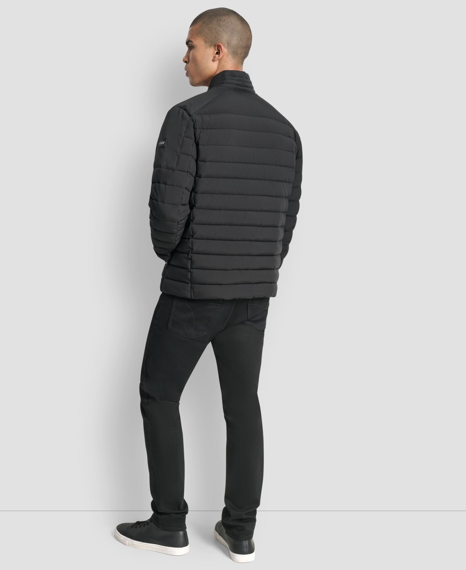 Men's Moto Quilted Puffer Jacket