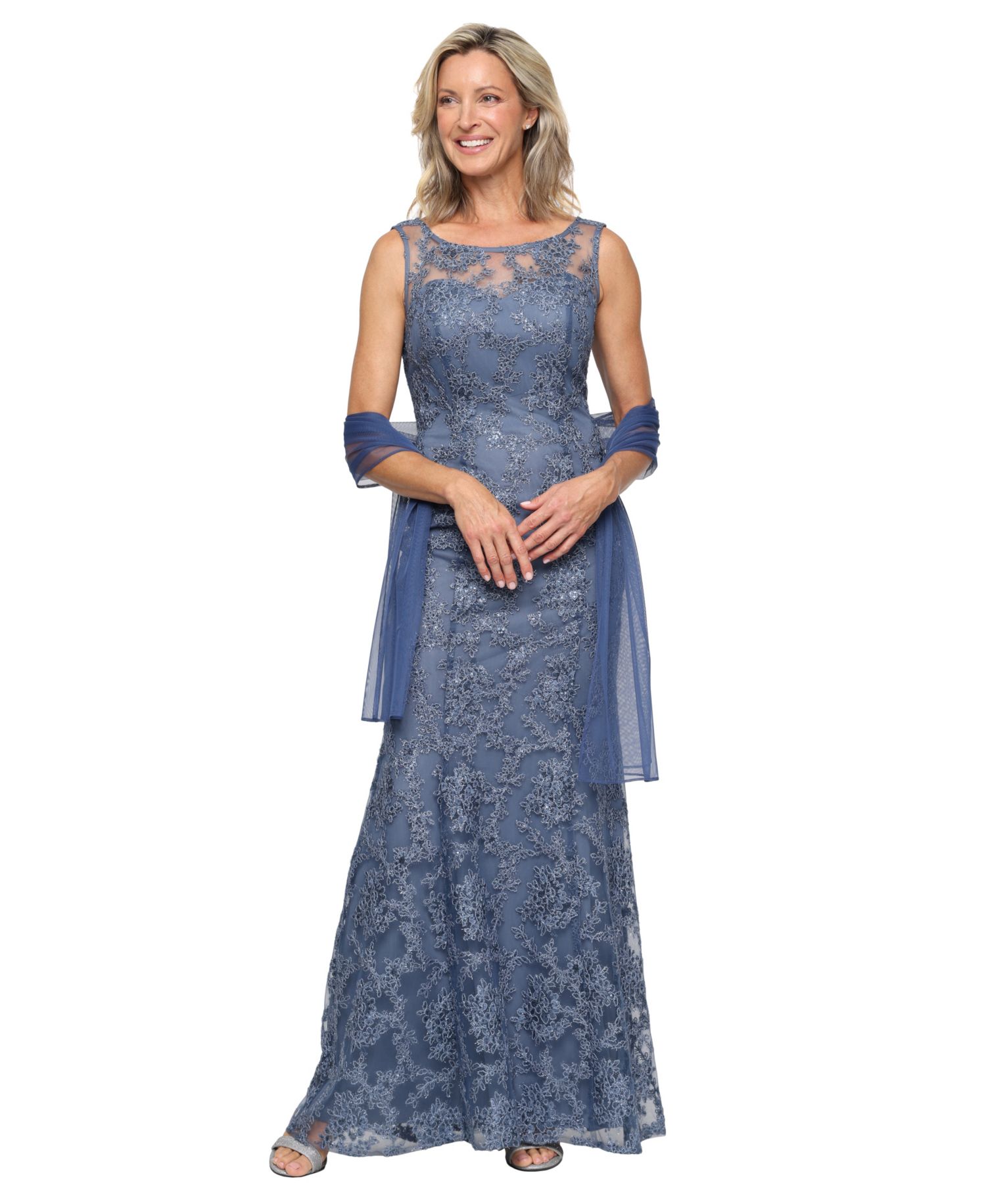 Women's Long Embroidered Sleeveless Dress