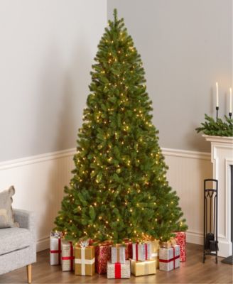 National Tree 7.5' "Feel Real" Downswept Douglas Fir Hinged Tree with 750 Clear Lights