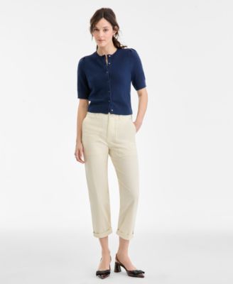 Women's Straight Leg Patch-Pocket Pants