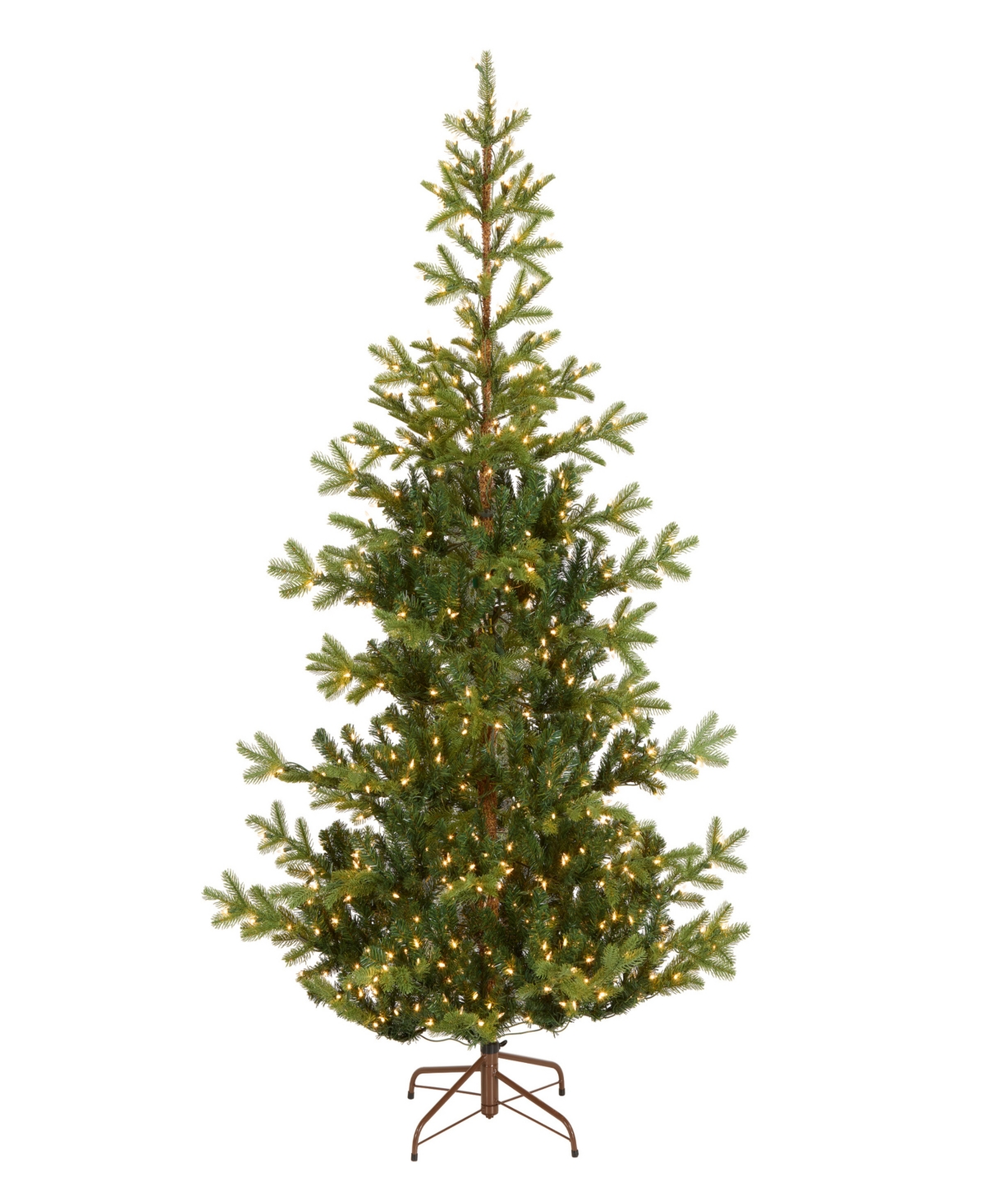 National Tree Company 6.5' Feel Real Norwegian Spruce Hinged Tree with 650 Clear Lights