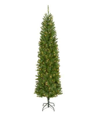 National Tree Company National Tree 6.5' Kingswood Fir Hinged Pencil Tree with 250 Clear Lights