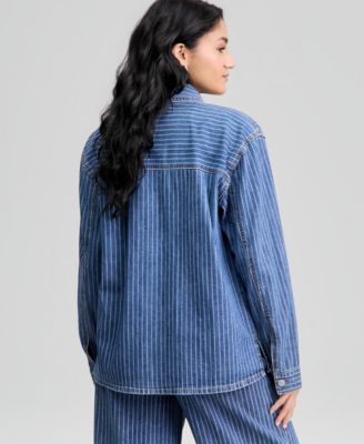 Women's Oversized Denim Shirt, Macy's Exclusive