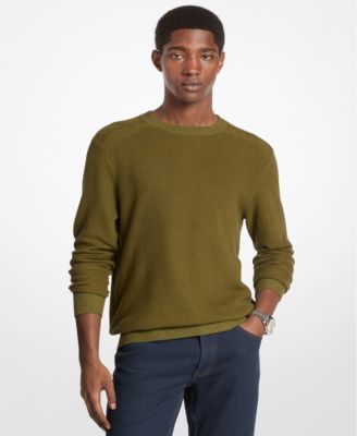 Men's Mouline Textured Crewneck Sweater