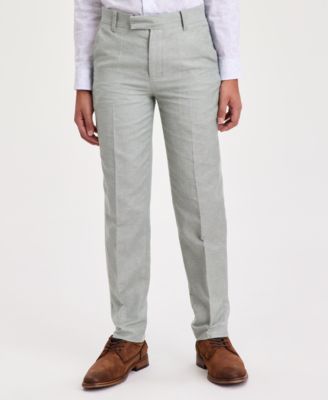 Boys' 8-20 Tri-Blend Linen Suit Pants