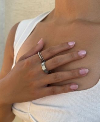 Tarnish Resistant Silver Ring Set