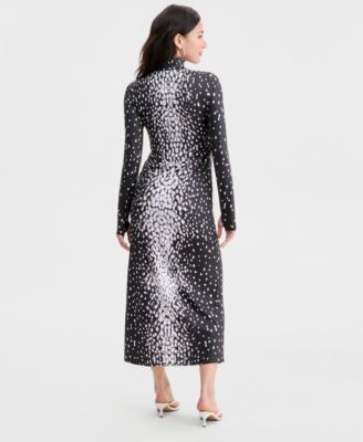 Women's Fawn-Print Maxi Dress, Macy's Exclusive