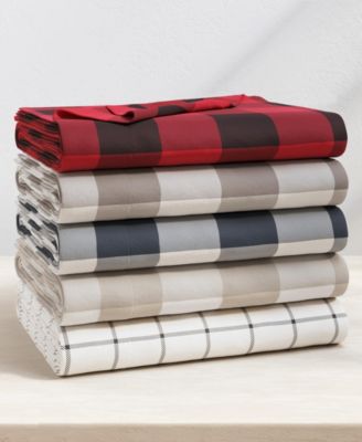Ultra-Soft Turkish Cotton Plaid Flannel Sheet Set