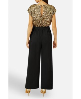 Women's Sequin Top Stretch Jumpsuit