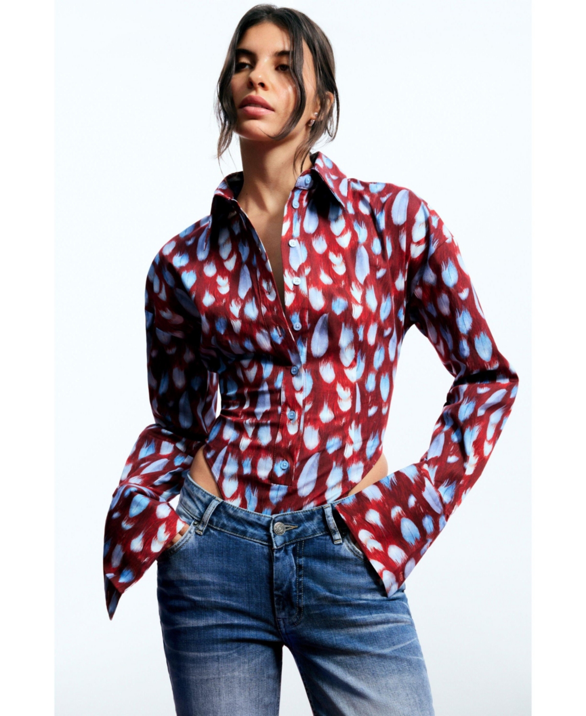 Desigual Women's Poplin body shirt Egonlab