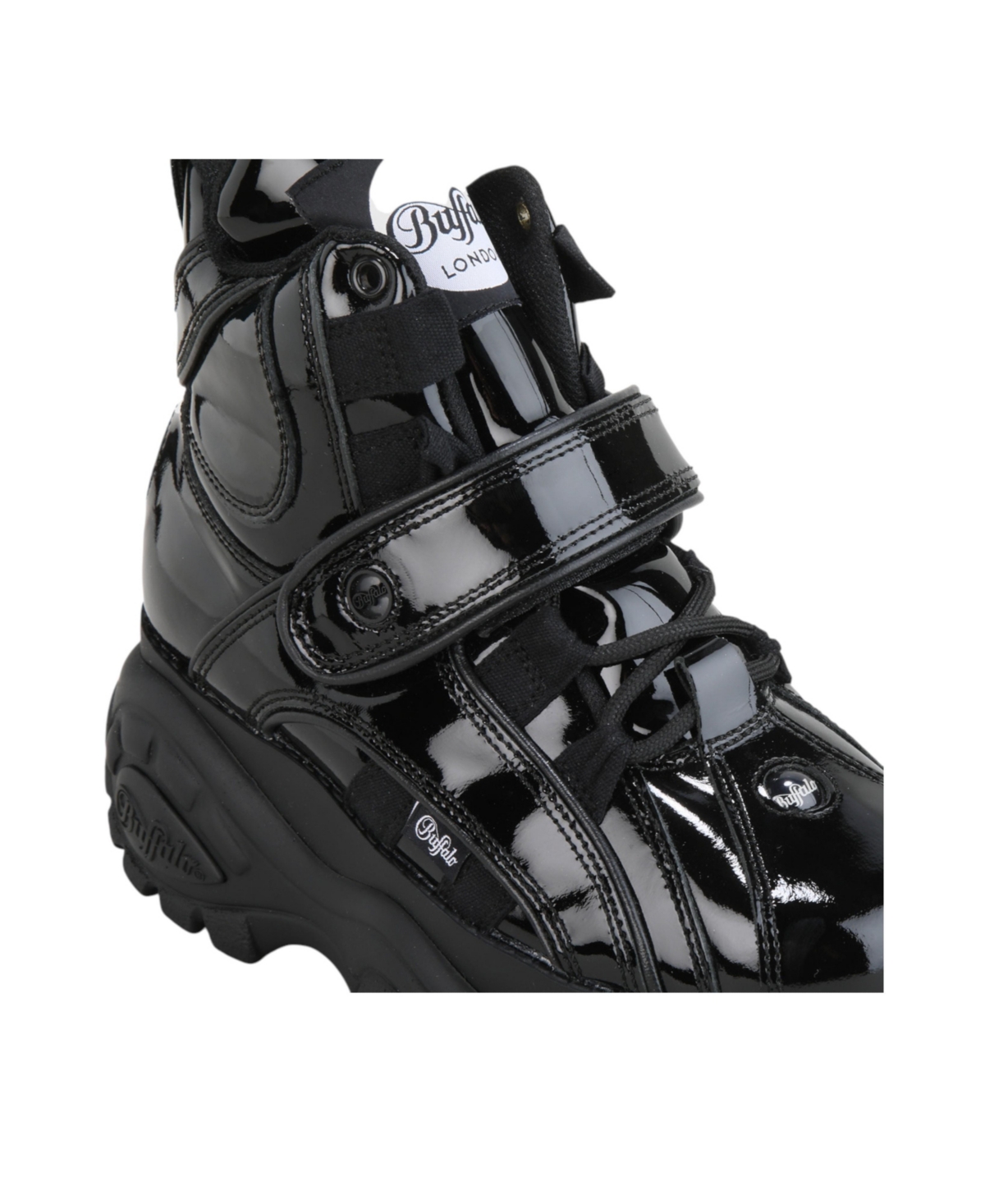 Buffalo Boots Classic High Patent Leather Sneaker