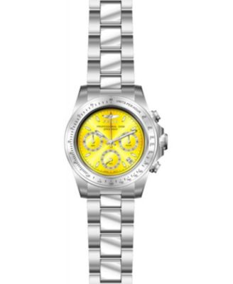 Men's 14383 Speedway Quartz Chronograph Yellow Dial Watch