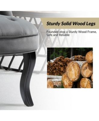 Upholstered Paolino Accent Chair with Button-tufted Back