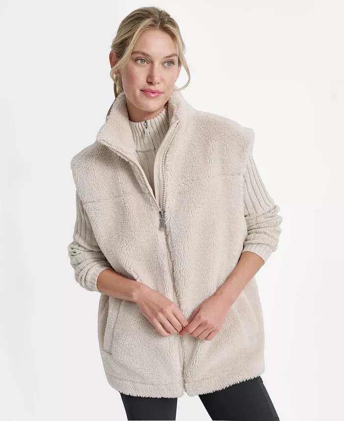 Women's Long Line Front Zipper Vest