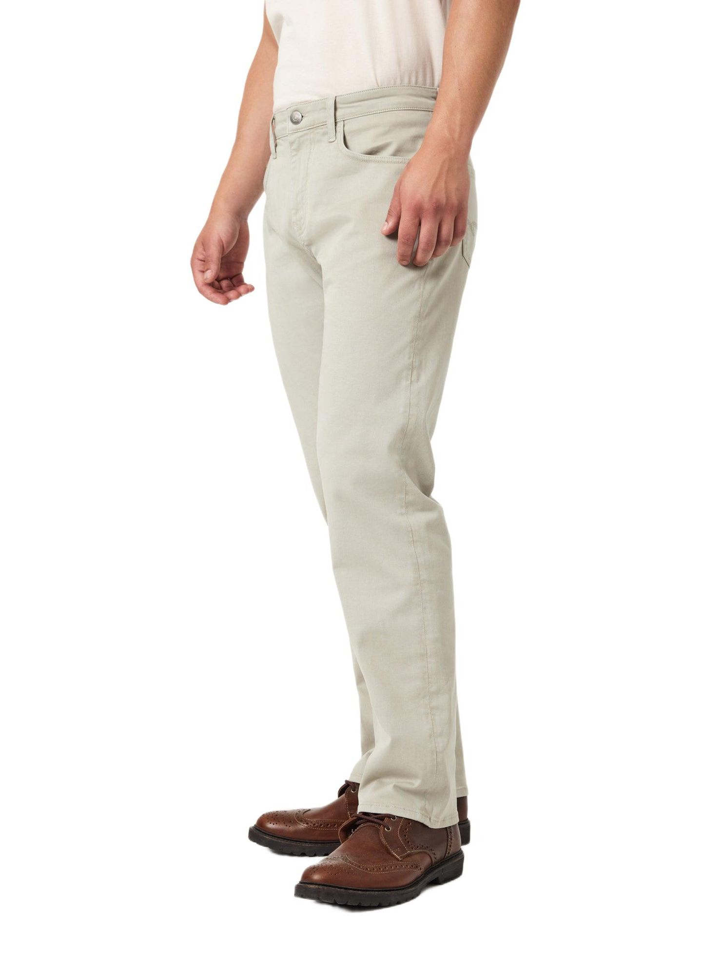 Мужские брюки Mavi Jeans Matt Regular Rise Relaxed Leg Casual Twill, цвет: Серебряный — фото 8