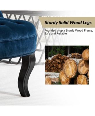 Upholstered Paolino Accent Chair with Button-tufted Back