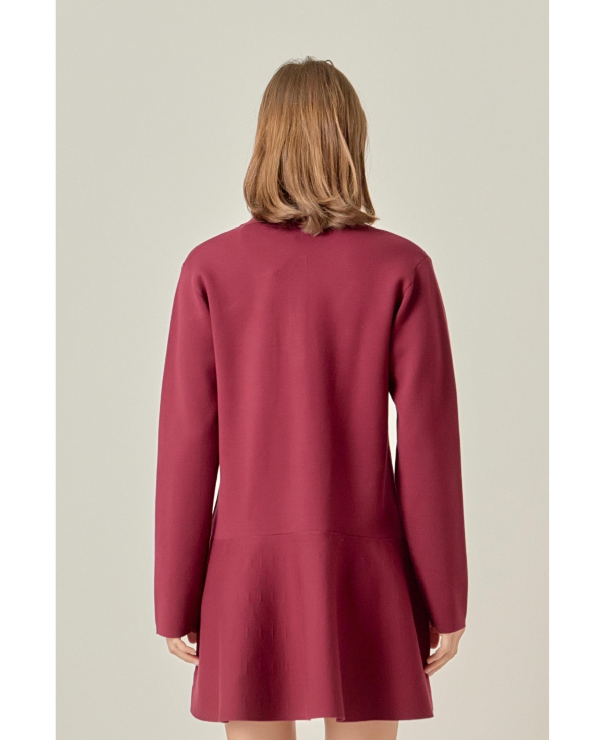 English Factory Women's Collared Knit Mini Dress