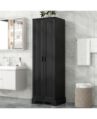 CASAINC MDF Adjustable Shelf with 2 Doors 71.2"H Storage Cabinet