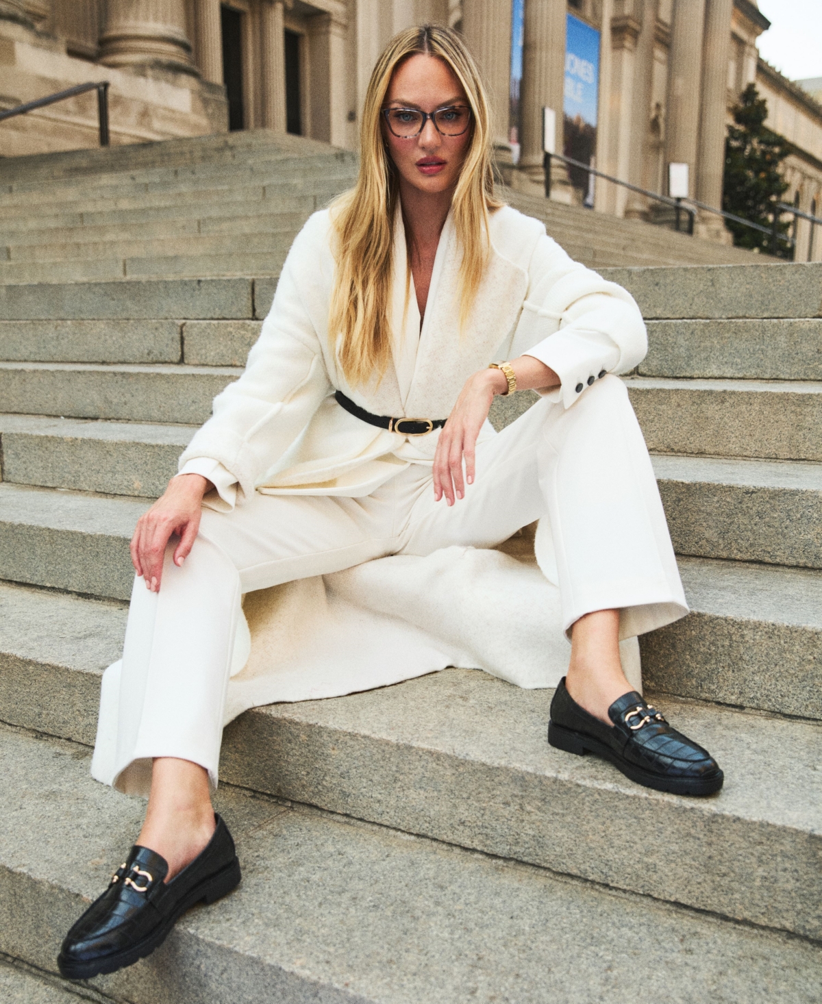 Anne Klein Women's Open-Front Long-Sleeve Cardigan