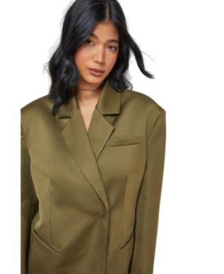 Women's Premium Satin Oversized Blazer