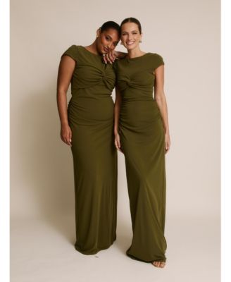 Women's Twist Bust Short Sleeve Stretch