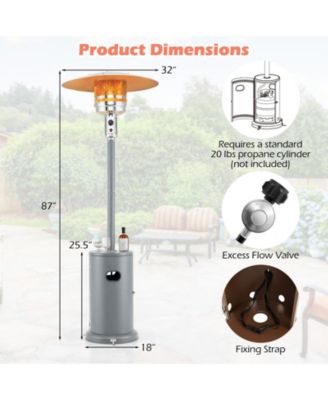 50000 BTU Propane Patio Heater with Round Table Design